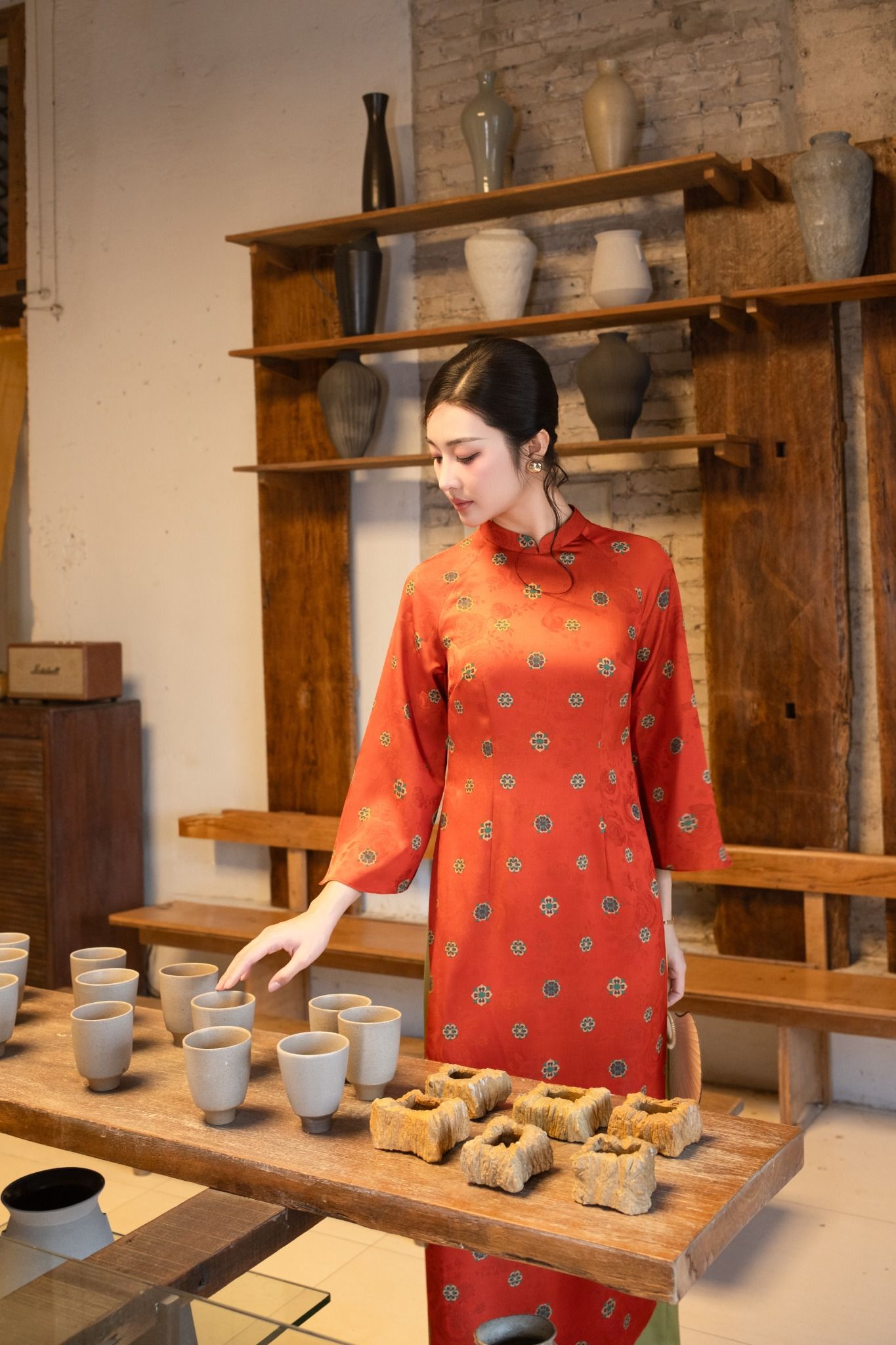  AD13-Áo Dài Lụa An Nhiên 