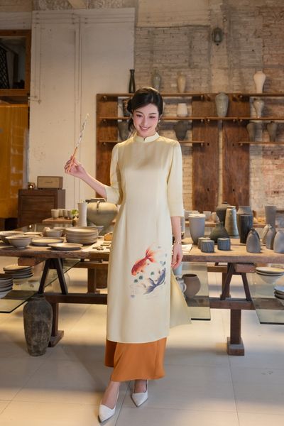  AD10-Áo Dài Song Ngư 