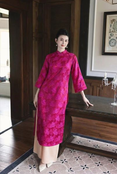 AD11-Áo Dài Hồng Liên 
