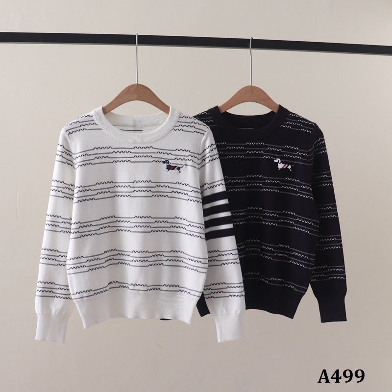  A499-Áo Len Cún Cưng Sóng Điện 