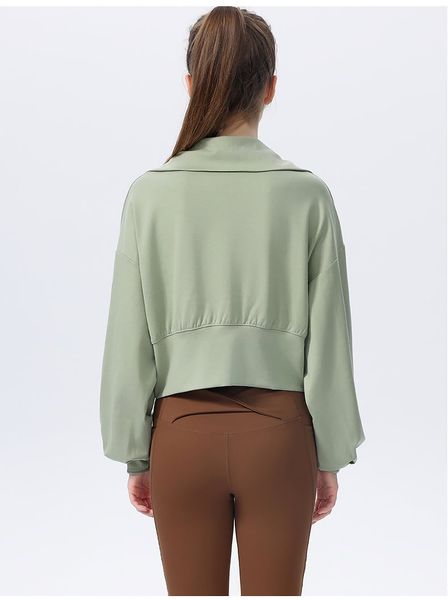  T02-Áo Thể Thao Yoga Cổ Đứng Mùa Thu Chống Nắng 