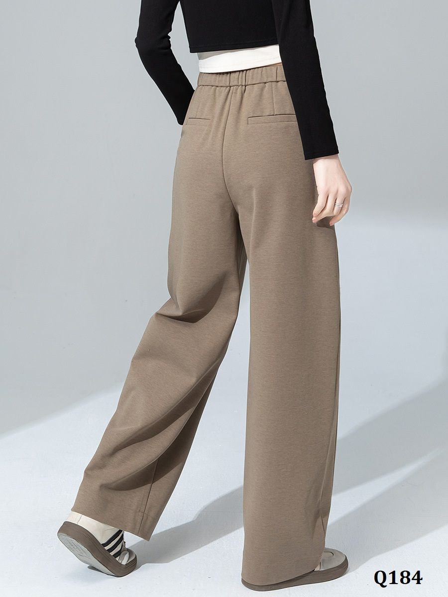  Q184-Quần Cotton Lụa Túi Kiểu Dây Rút 