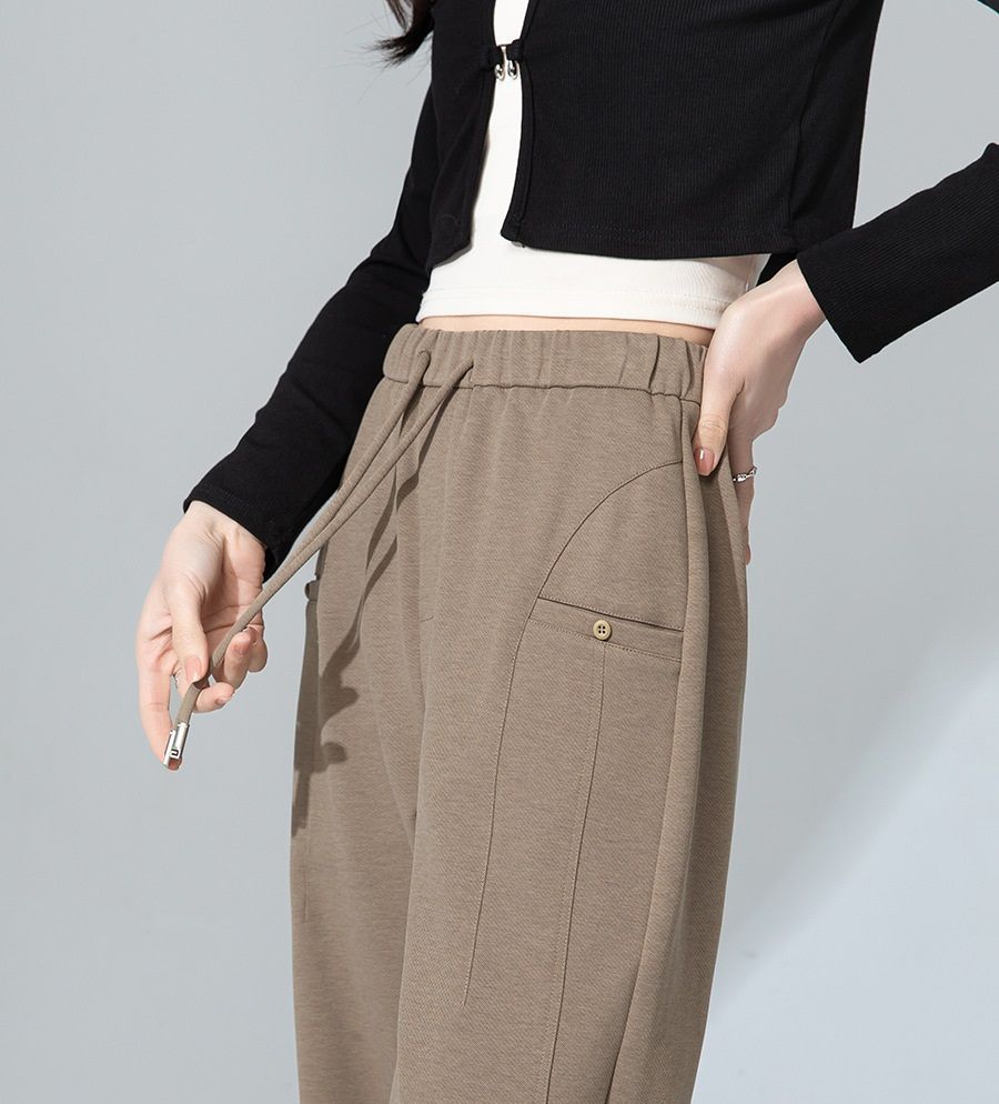  Q184-Quần Cotton Lụa Túi Kiểu Dây Rút 