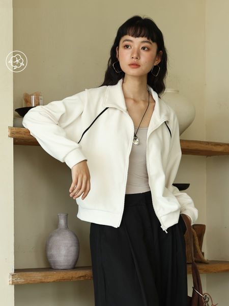  A504-Áo Khoác Dài Tay Đơn Giản Thu Đông 