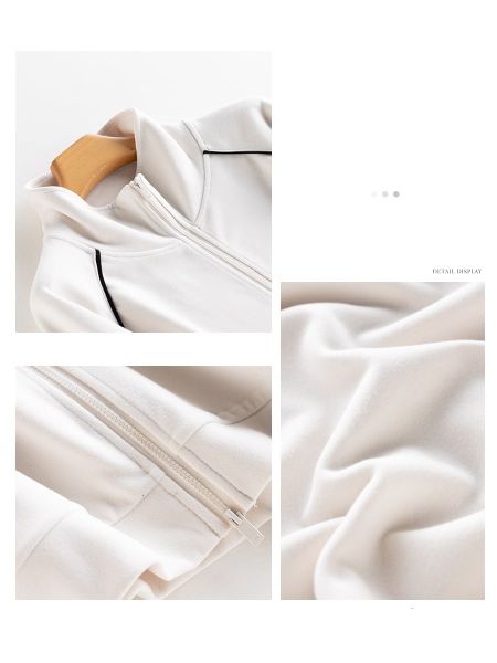  A504-Áo Khoác Dài Tay Đơn Giản Thu Đông 