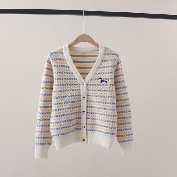  A758-Áo Len Dệt Kim Cardigan Cún Cưng Dệt Nghệ Thuật Mùa Thu 