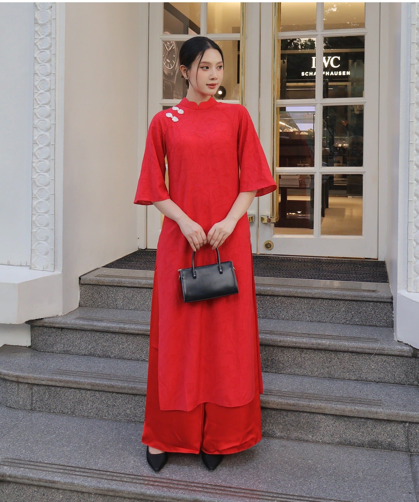  AD02-Áo Dài Hoa Tulip 