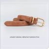 PK13-Dây Nịt Thắt Lưng Da Lộn Khóa Xoắn Retro