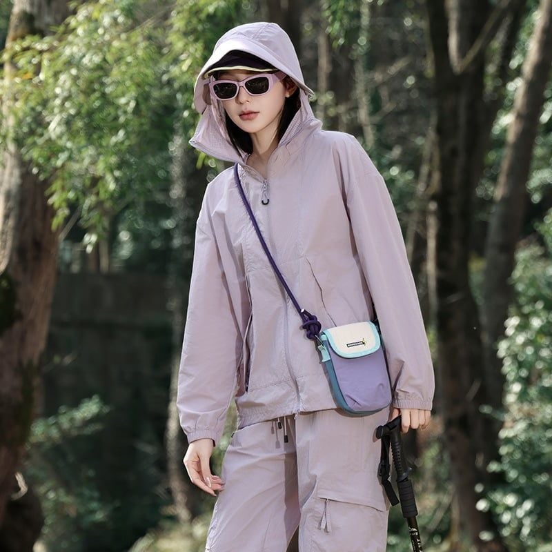  K19-Áo Khoác Chống Nắng Có Nón Che Mặt 