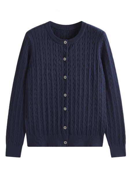  A775-Áo Len Dệt Kim Cardigan Retro Thanh Lịch Mùa Thu 