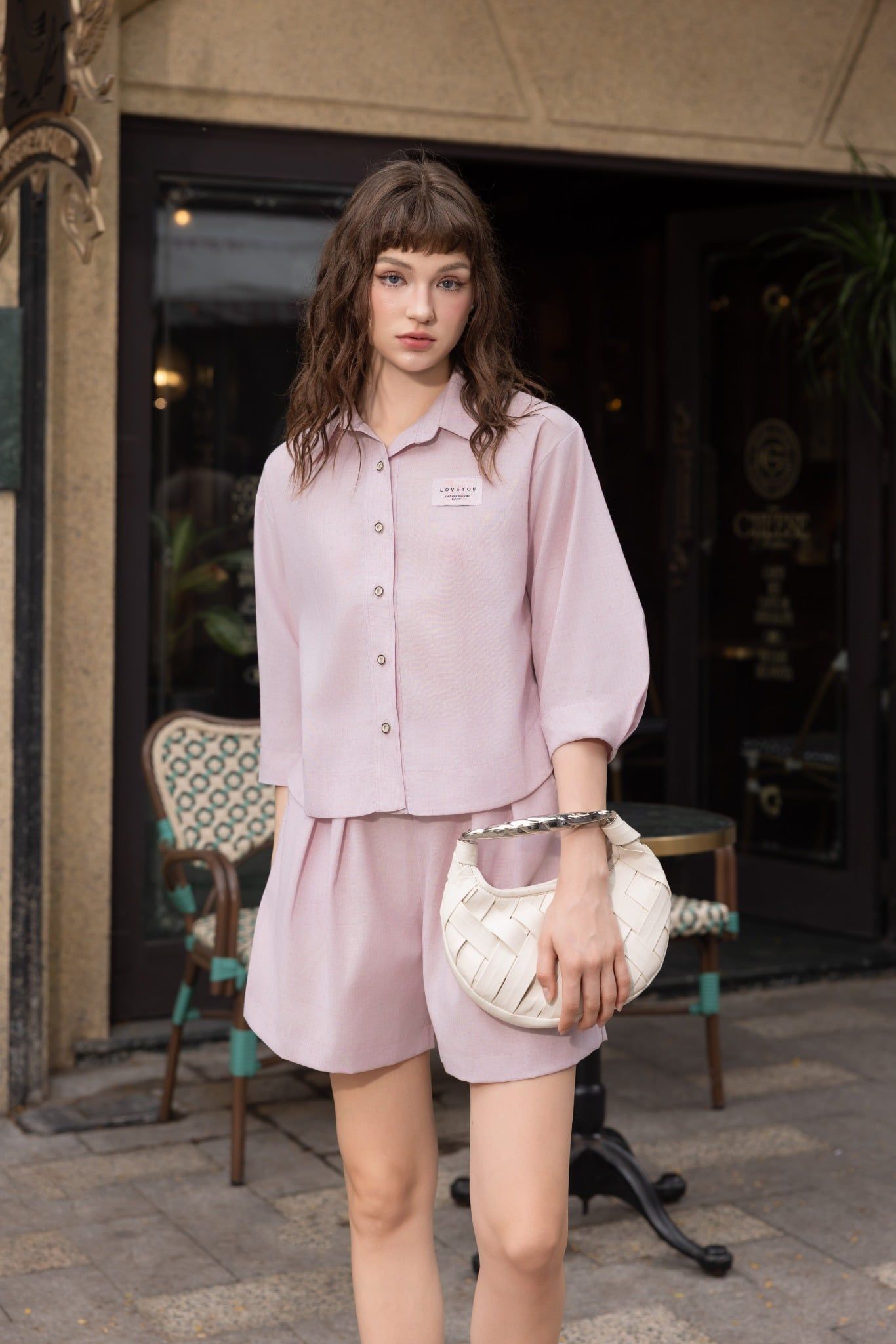  Q265-Quần Short Linen Tencel 2 lớp 