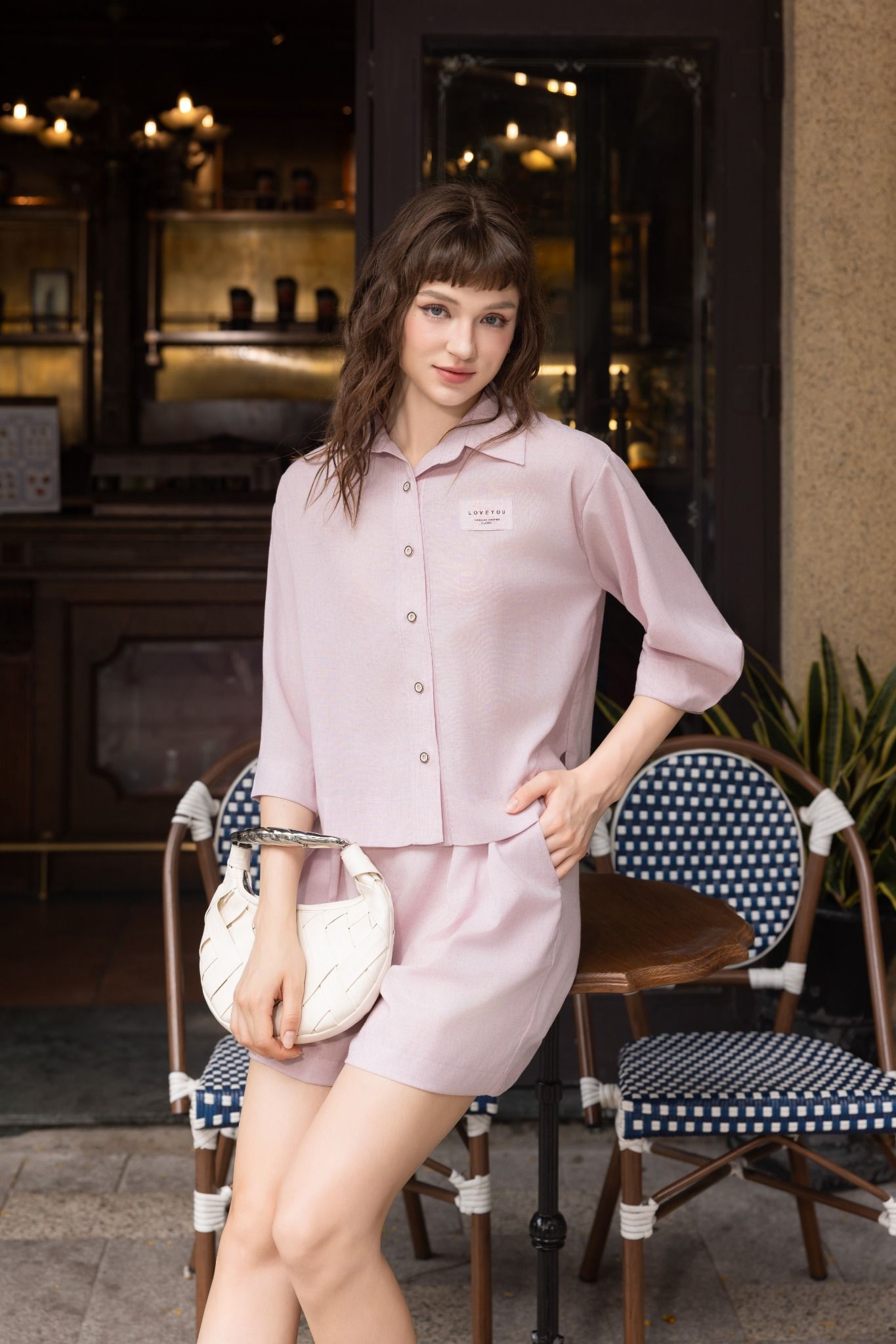  Q265-Quần Short Linen Tencel 2 lớp 