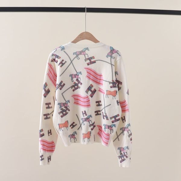  A756-Áo Len Dệt Kim Cardigan Mã Đáo Mùa Thu 