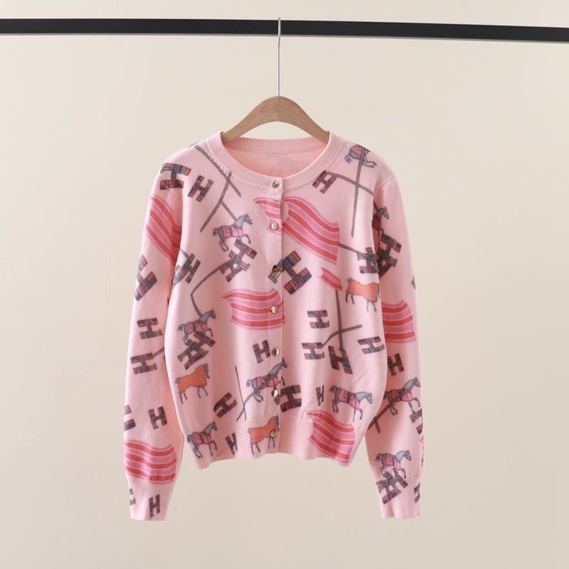  A756-Áo Len Dệt Kim Cardigan Mã Đáo Mùa Thu 