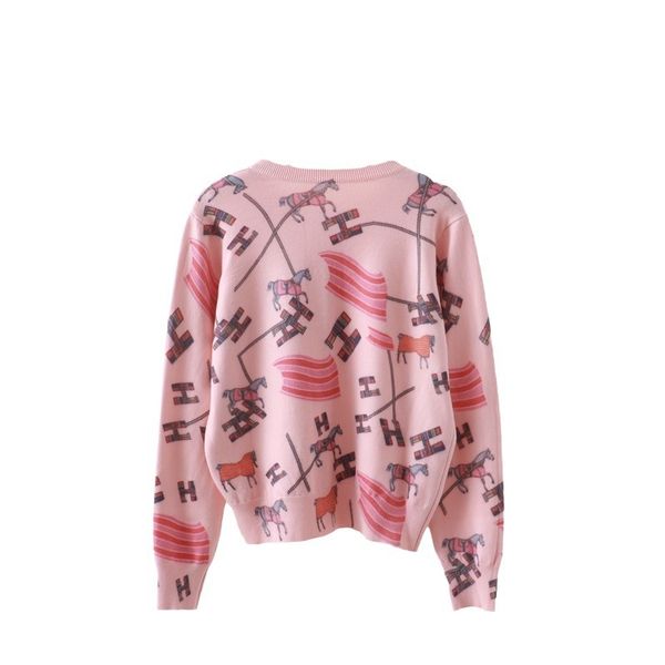  A756-Áo Len Dệt Kim Cardigan Mã Đáo Mùa Thu 