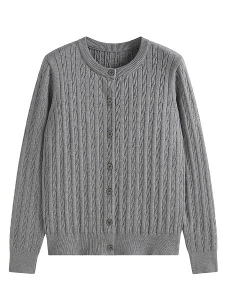  A775-Áo Len Dệt Kim Cardigan Retro Thanh Lịch Mùa Thu 