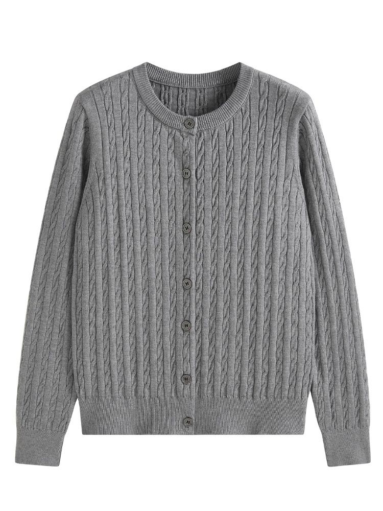  A775-Áo Len Dệt Kim Cardigan Retro Thanh Lịch Mùa Thu 