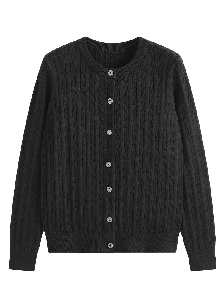  A775-Áo Len Dệt Kim Cardigan Retro Thanh Lịch Mùa Thu 