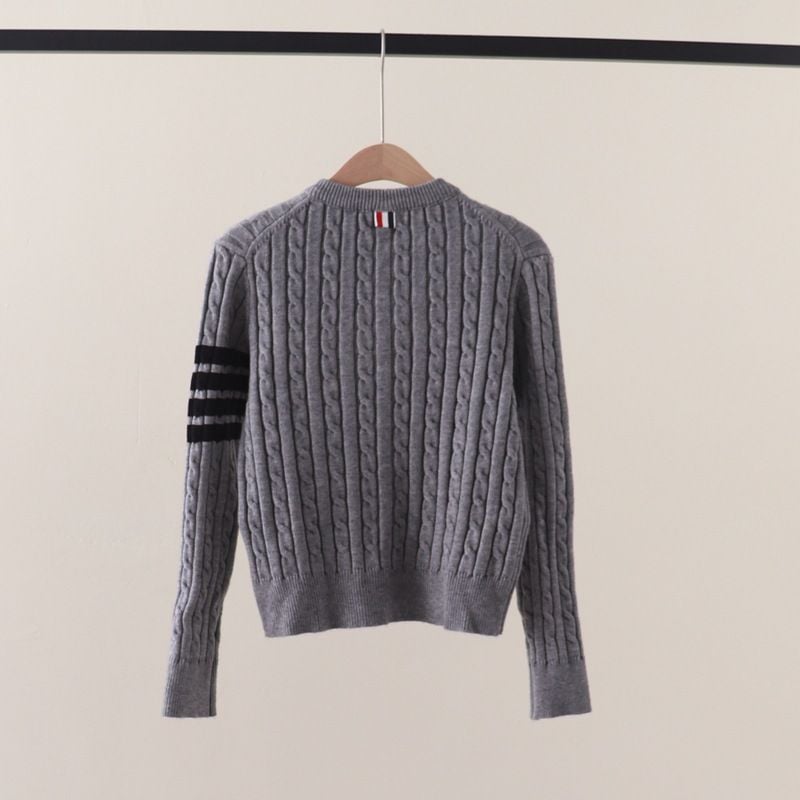  A788-Áo Len Dệt Kim Cardigan Sọc Tay Cún Cưng Mùa Thu 