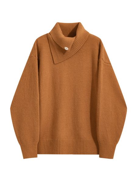  A785-Áo Len Dài Tay Cổ Cao Nghệ Thuật Mùa Thu 