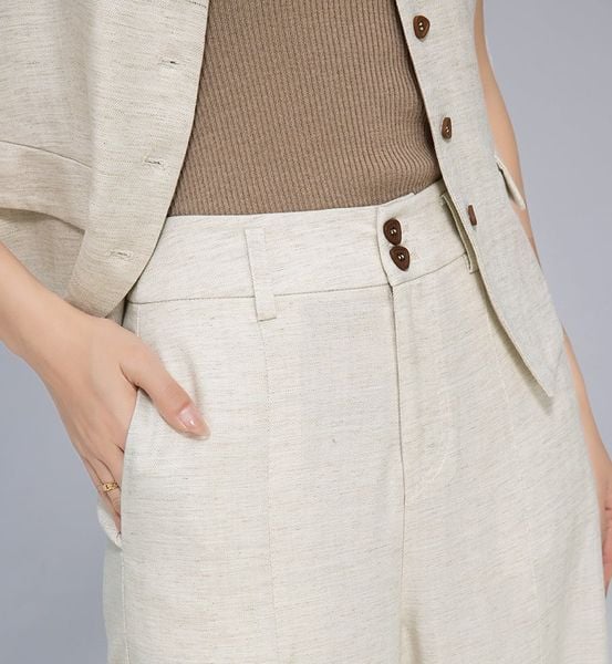  A639- Q259-Áo Linen Lụa Mềm Mại Thời Trang Vest 