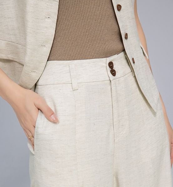  Q259-A639-Quần Linen Lụa Mềm Mại Thời Trang Vest 