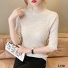  A258-Áo Len Dệt Kim Đính Cườm 