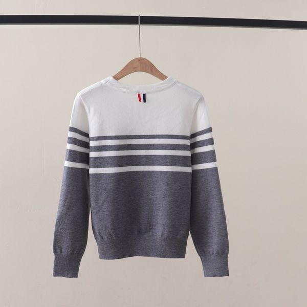  A464-Áo Len Cún Cưng Dài Tay Sọc Phối Màu 