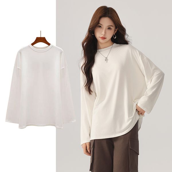  A470-Áo Thun Len Dài Tay Rộng Rãi Mùa Thu 