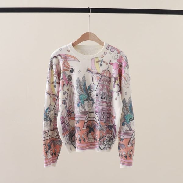  A847 Áo Len Dệt Kim Lâu Đài Cổ Tích 