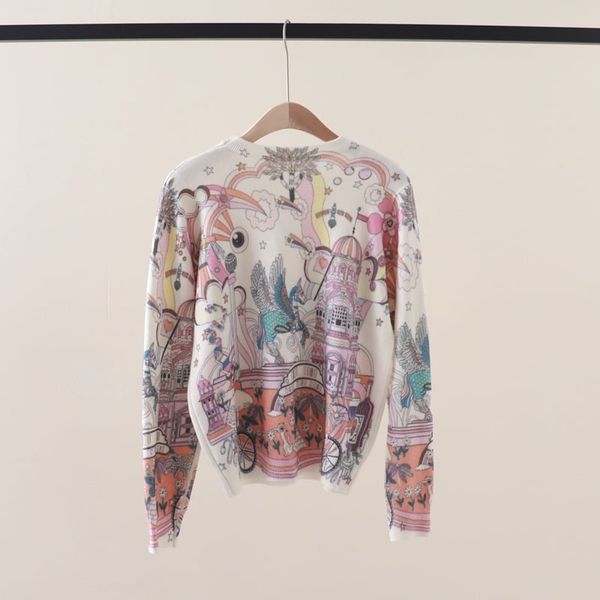  A847 Áo Len Dệt Kim Lâu Đài Cổ Tích 