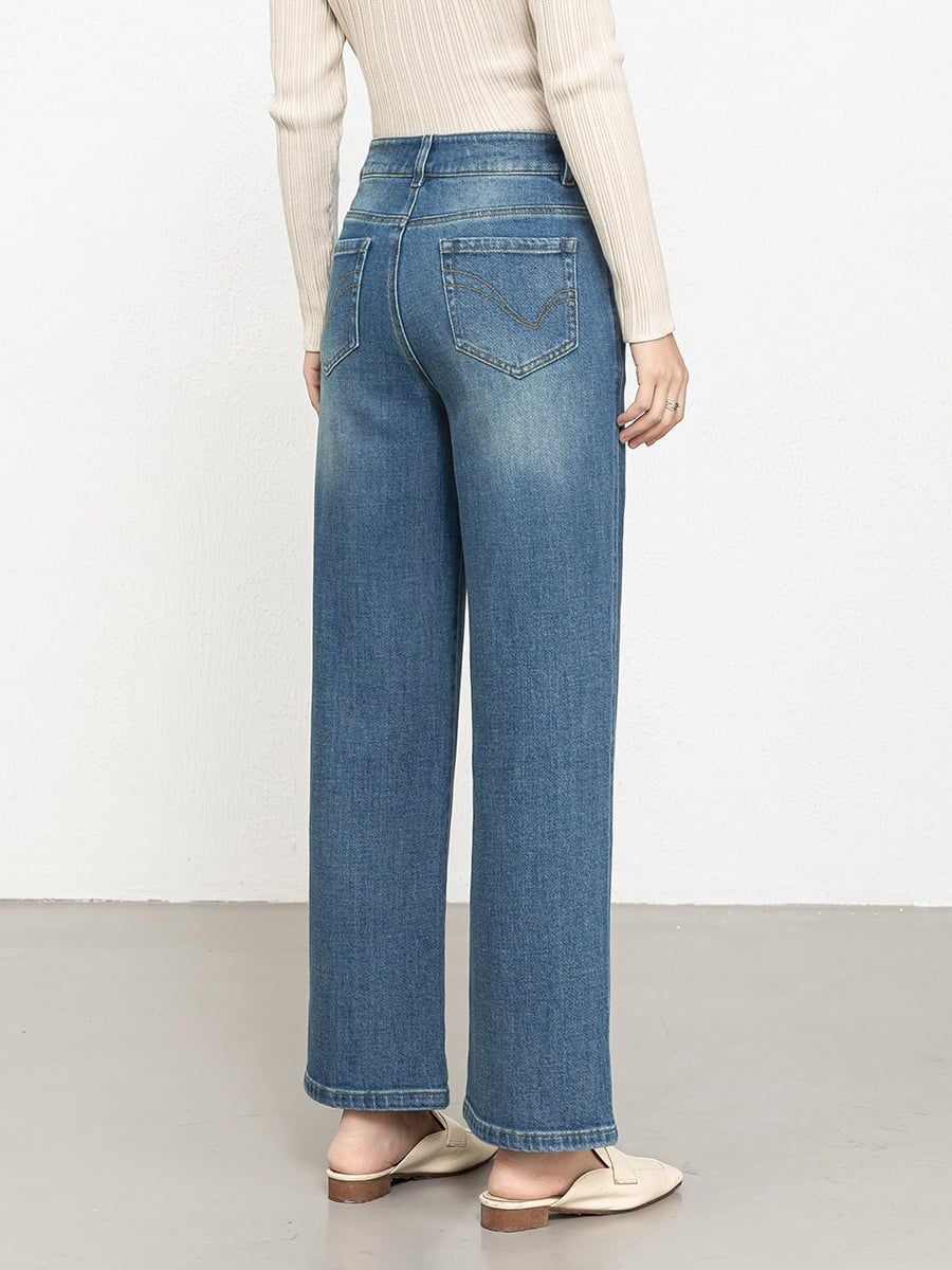  Q400-quần jeans ống rộng 
