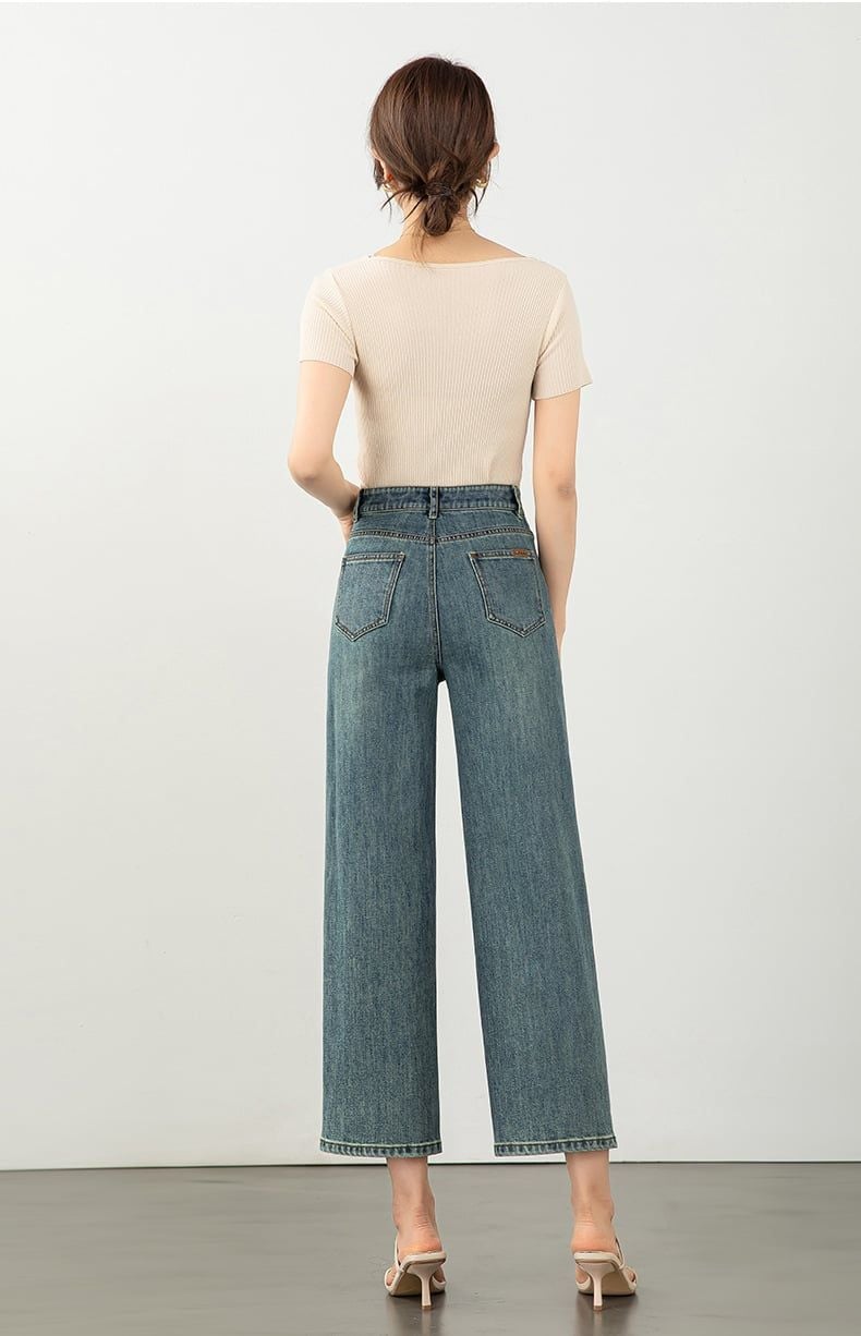  Q399-quần jeans ống đứng 