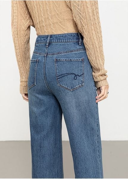  Q395-Quần Jeans Suông ống đứng 