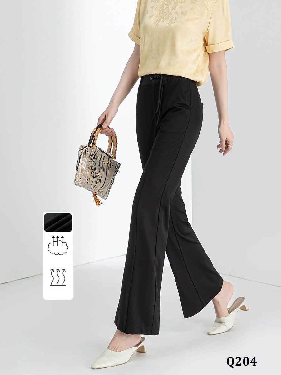  Q204-Quần Lụa Nút Dây 