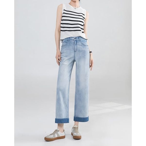  Q273-Quần Jeans Lụa Mềm Mát Lai Kiểu 