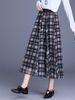  Q379-Chân Váy Chữ A Ca Rô Nghệ Thuật Mùa Thu 