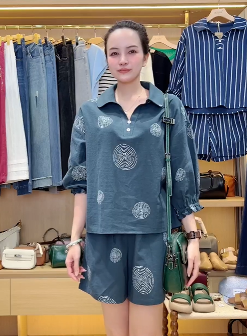  A658-Áo Linen Cotton Tay Lỡ 