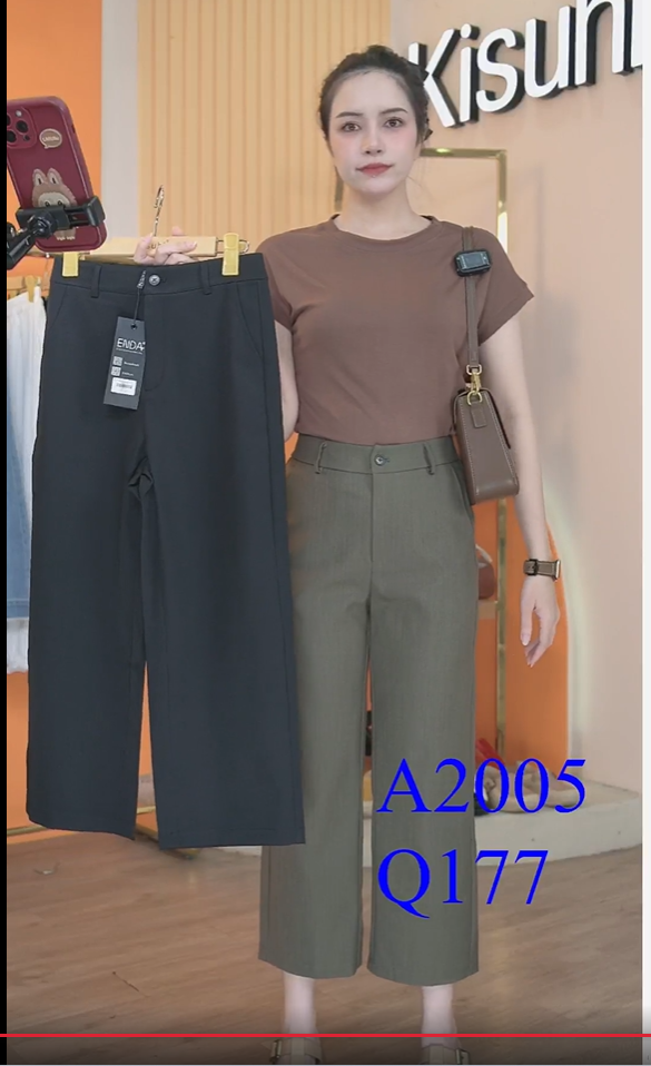  Q177-Quần Đứng  9 Tấc Vải Chéo 