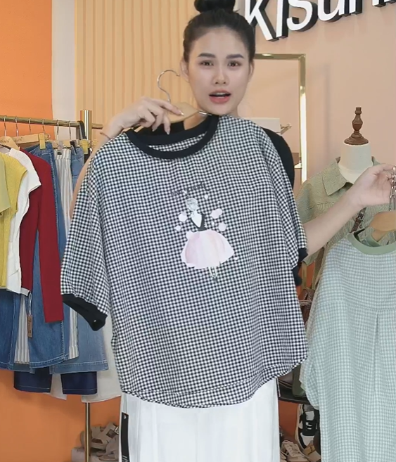  A540- ÁO CARO IN HÌNH 