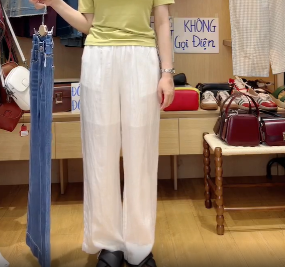  Q353- Quần Suông Linen Tencel Dây Rút 