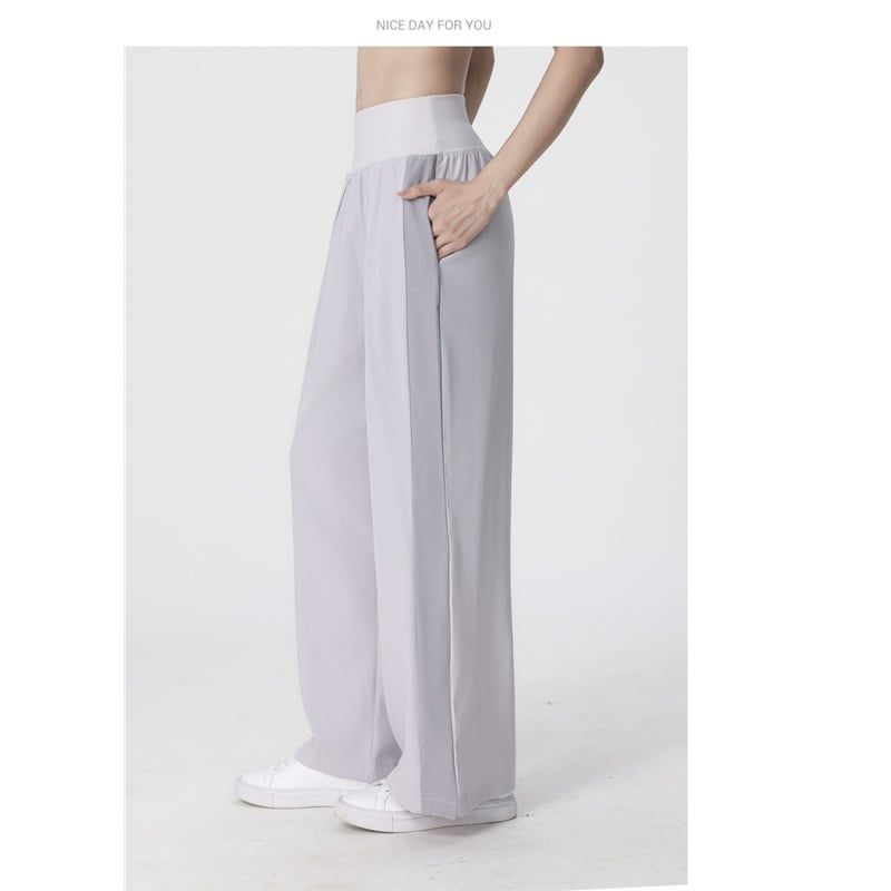  T04-Quần Nữ Thể Thao Ống Đứng Rộng Rãi Chạy Bộ Thoáng Khí 