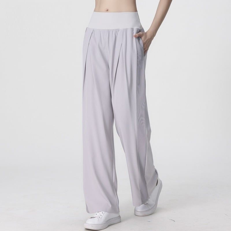  T04-Quần Nữ Thể Thao Ống Đứng Rộng Rãi Chạy Bộ Thoáng Khí 