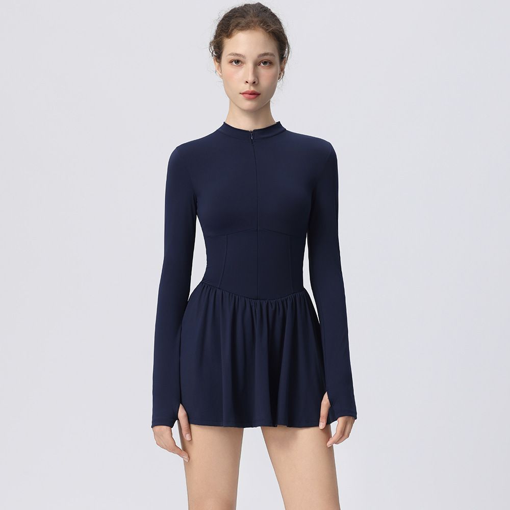  T01-Đầm Thể Thao Cổ Đứng Nhẹ Mát Chống Nắng 