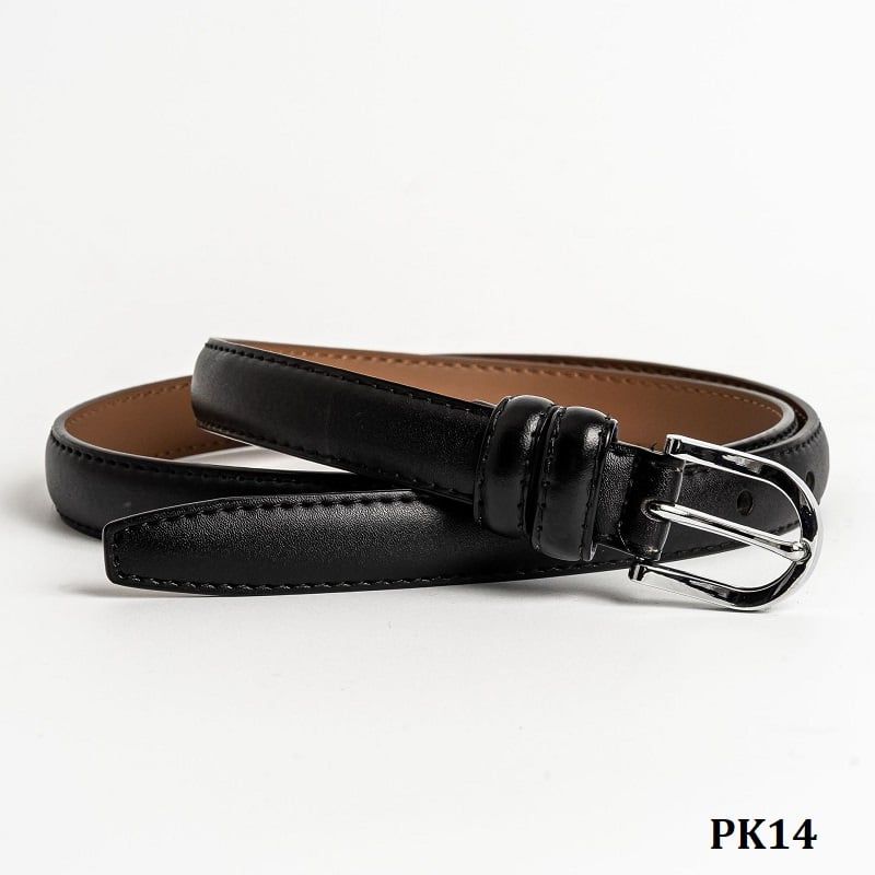  PK14-Dây Nịt Thắt Lưng Da Thật Rộng 2Cm Tối Giản 