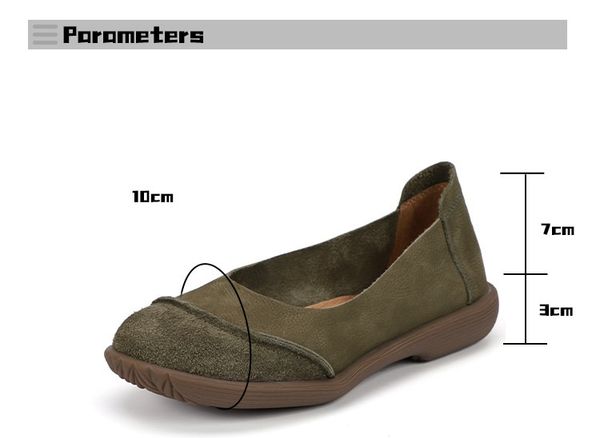  G186-Giày Da Thật Retro Handmade Phối Da Êm Mềm 