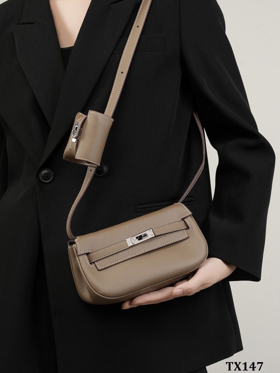  TX147-Túi Xách Mini Kelly Đeo Vai Thời Trang 