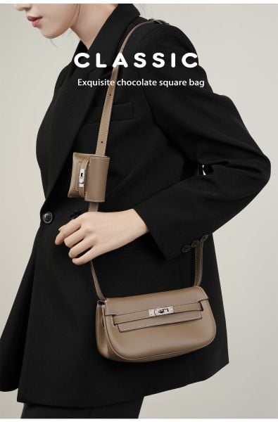  TX147-Túi Xách Mini Kelly Đeo Vai Thời Trang 