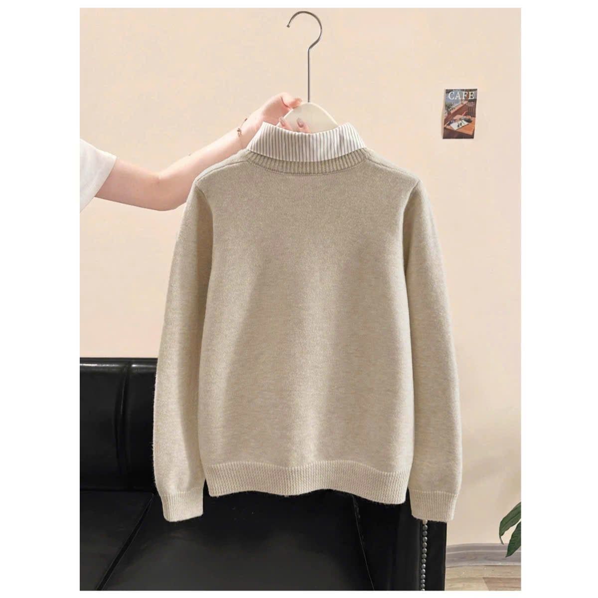  A826-Áo Len Cardigan Cổ Bẻ Mùa Thu 