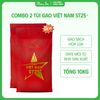 Combo 2 túi gạo Việt Nam ST25+ Hoa Lúa 5kg/ túi Gạo Thơm Ngon, Dẻo Mềm (Tổng đơn 10kg)